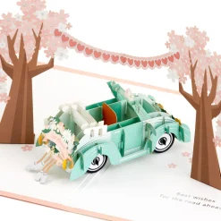Best Wishes for the Road Ahead 3D Pop-Up Wedding Card