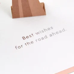 Best Wishes for the Road Ahead 3D Pop-Up Wedding Card