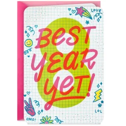 Best Year Yet 8th Birthday Card