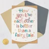 Better Than a Fairy Tale Anniversary Card for Family