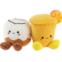 Better Together Cinnamon Roll and Orange Juice Magnetic Plush Pair, 5"