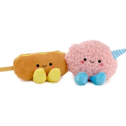 Better Together Corn Dog and Cotton Candy Magnetic Plush Pair, 3"