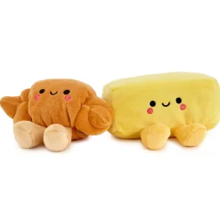 Better Together Croissant and Butter Magnetic Plush Pair, 2.5