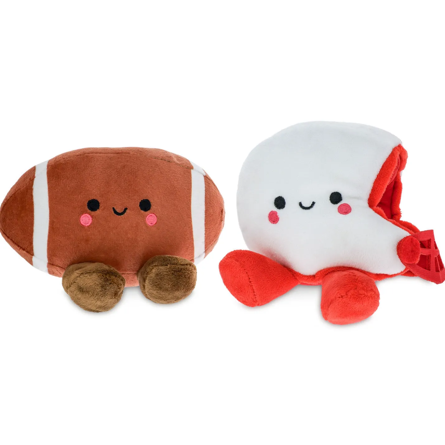 Better Together Football and Helmet Magnetic Plush Pair, 5" H