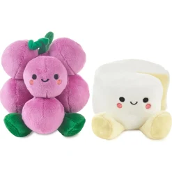 Better Together Grapes and Cheese Magnetic Plush, 5.75"