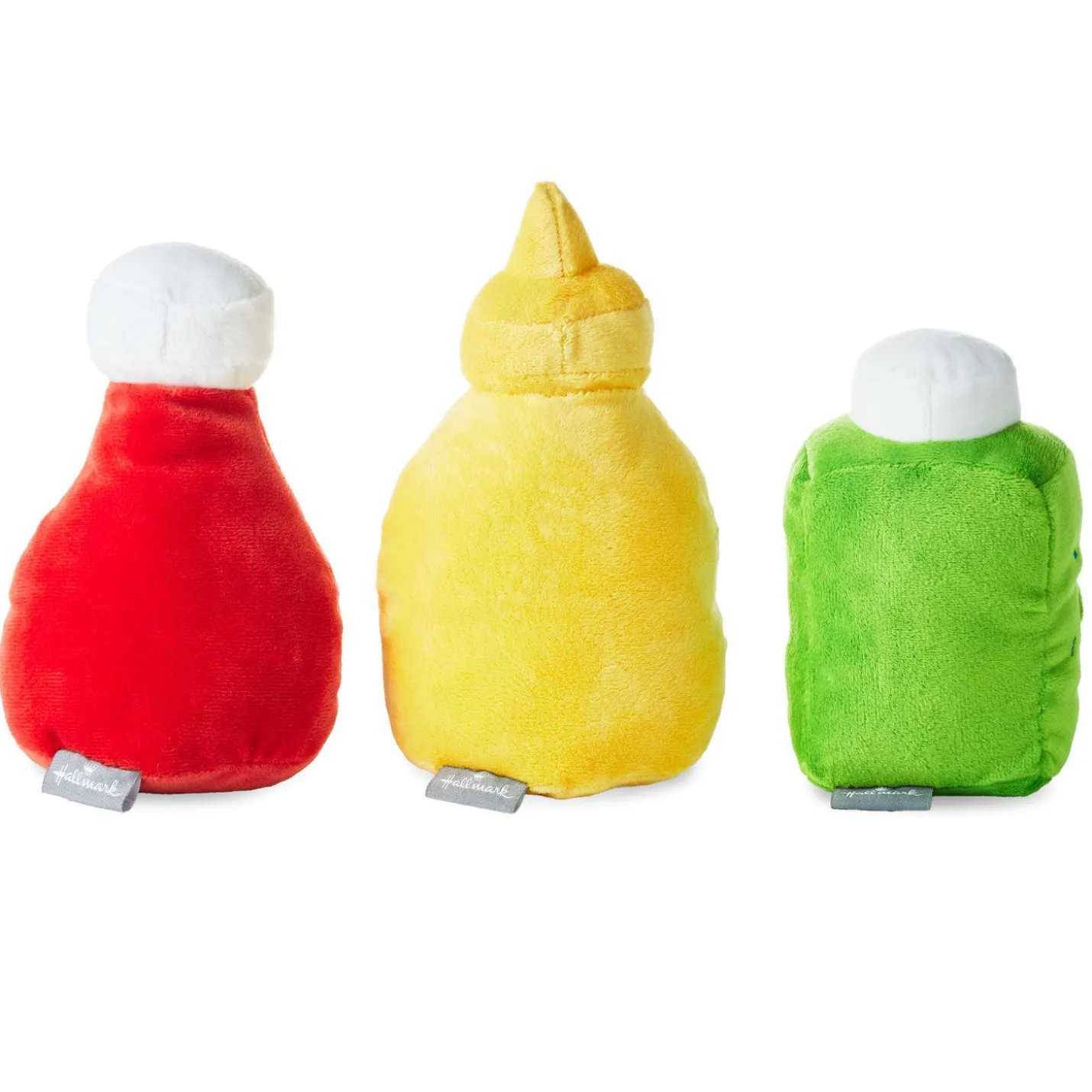 Better Together Ketchup, Mustard and Relish Magnetic Plush Trio, 7.5"