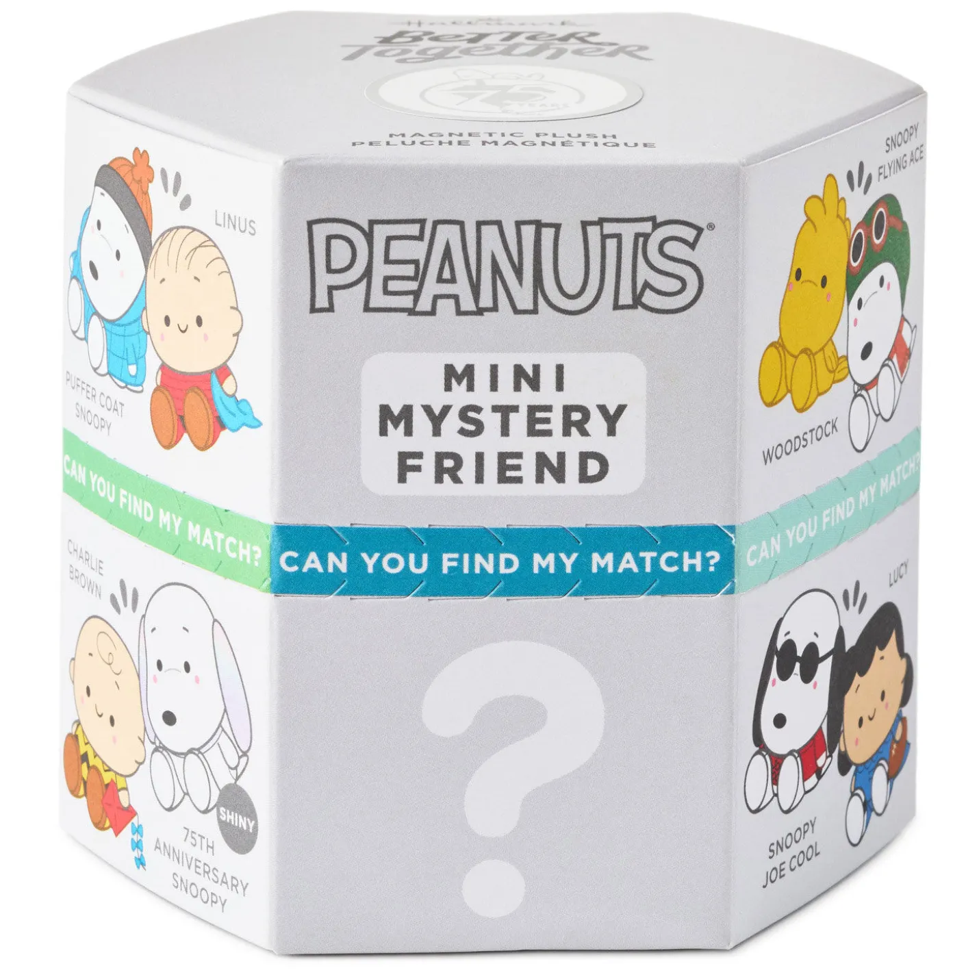 Better Together Peanuts® 75th Anniversary Mystery Box Mini Magnetic Plush