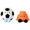 Better Together Soccer Ball and Orange Cone Magnetic Plush Pair, 5" H