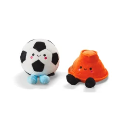 Better Together Soccer Ball and Orange Cone Magnetic Plush Pair, 5" H