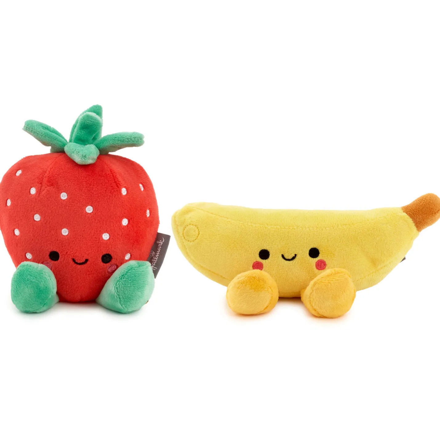 Better Together Strawberry and Banana Magnetic Plush Pair, 5.5"