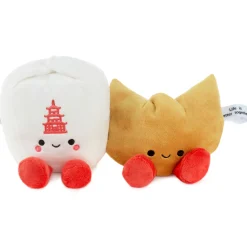 Better Together Takeout Box and Fortune Cookie Magnetic Plush Pair, 5"