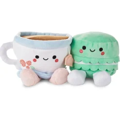 Better Together Teacup and Macaron Cookie Magnetic Plush Pair, 3.5"