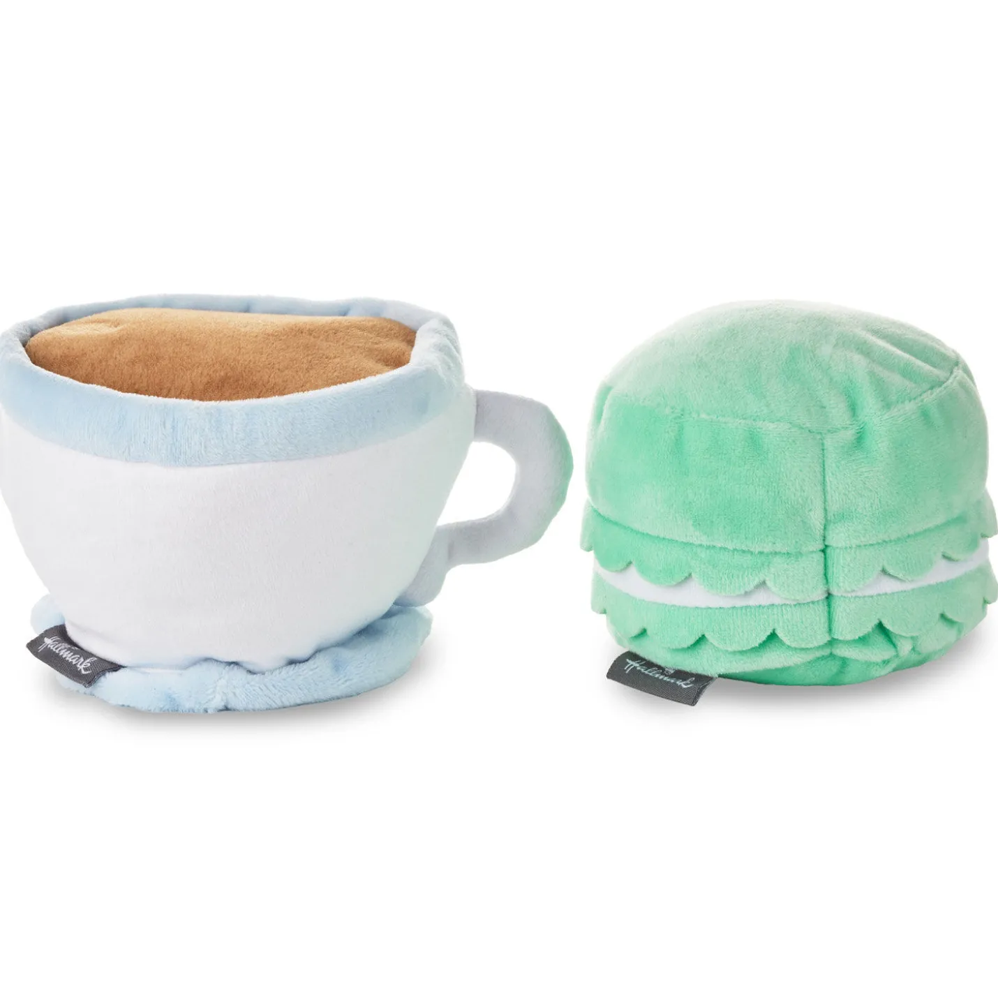 Better Together Teacup and Macaron Cookie Magnetic Plush Pair, 3.5"