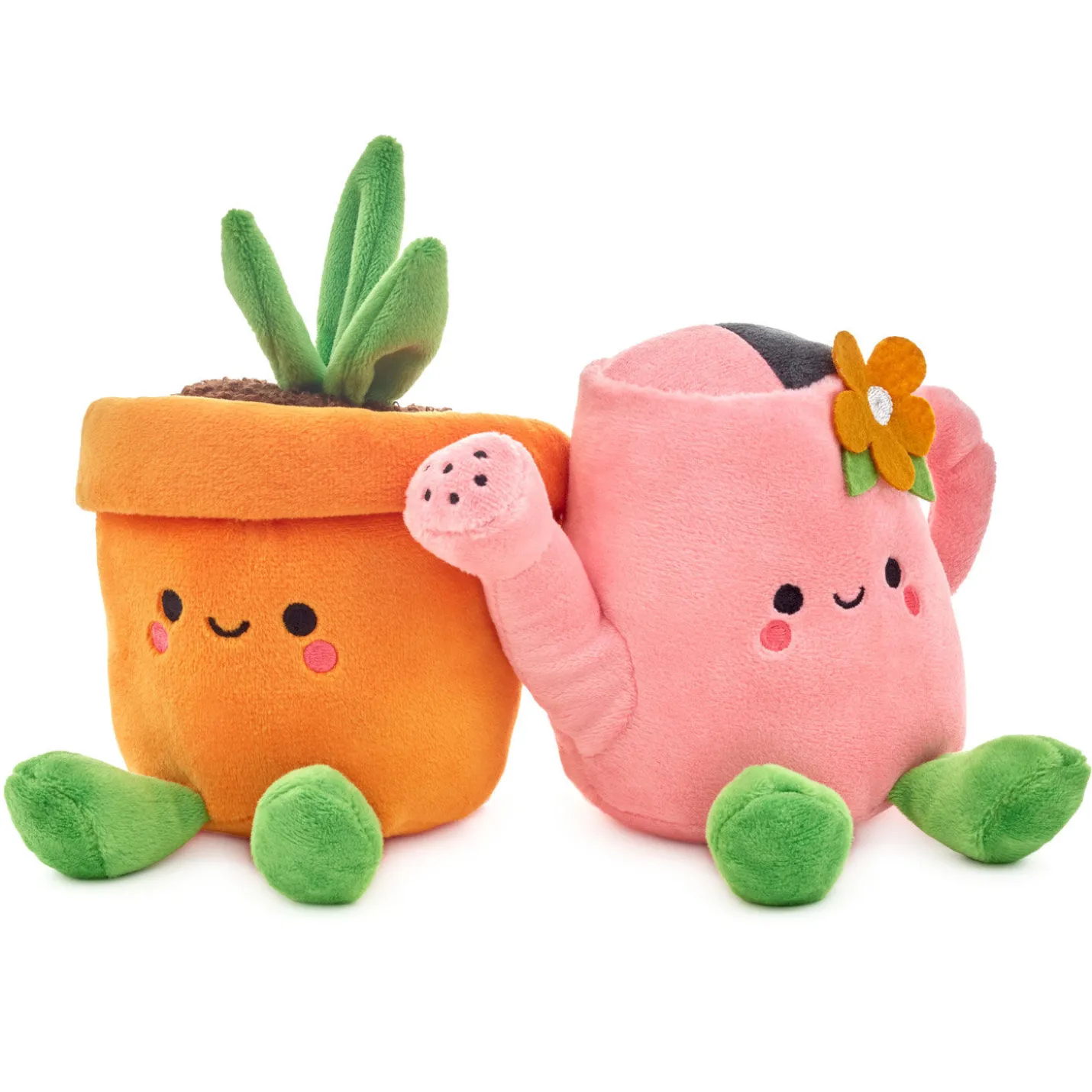 Better Together Watering Can and Plant Magnetic Plush Pair, 4.5"