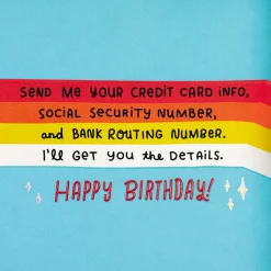 Beware of Internet Scams Funny 50th Birthday Card