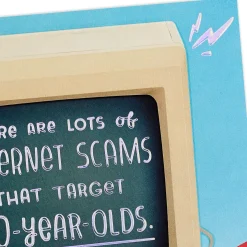 Beware of Internet Scams Funny 50th Birthday Card