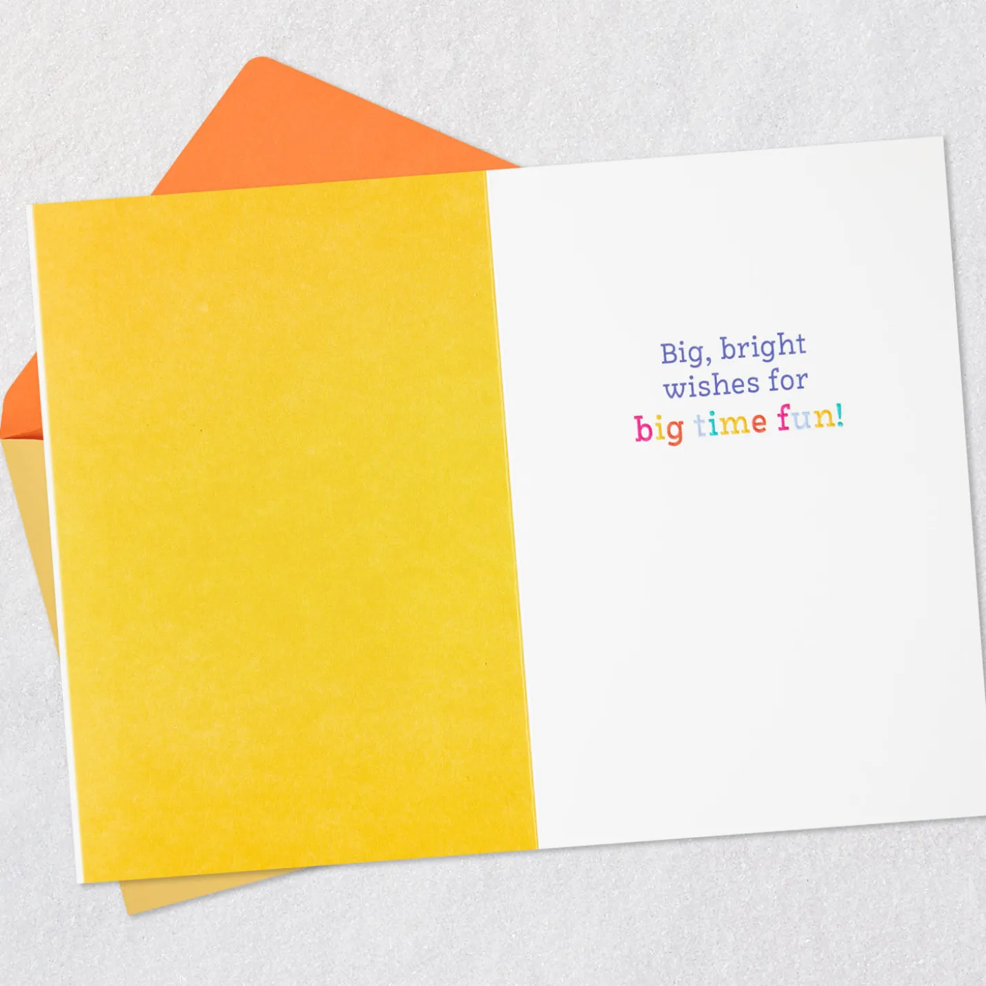 Big Bright Wishes Lettering Birthday Card