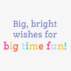 Big Bright Wishes Lettering Birthday Card