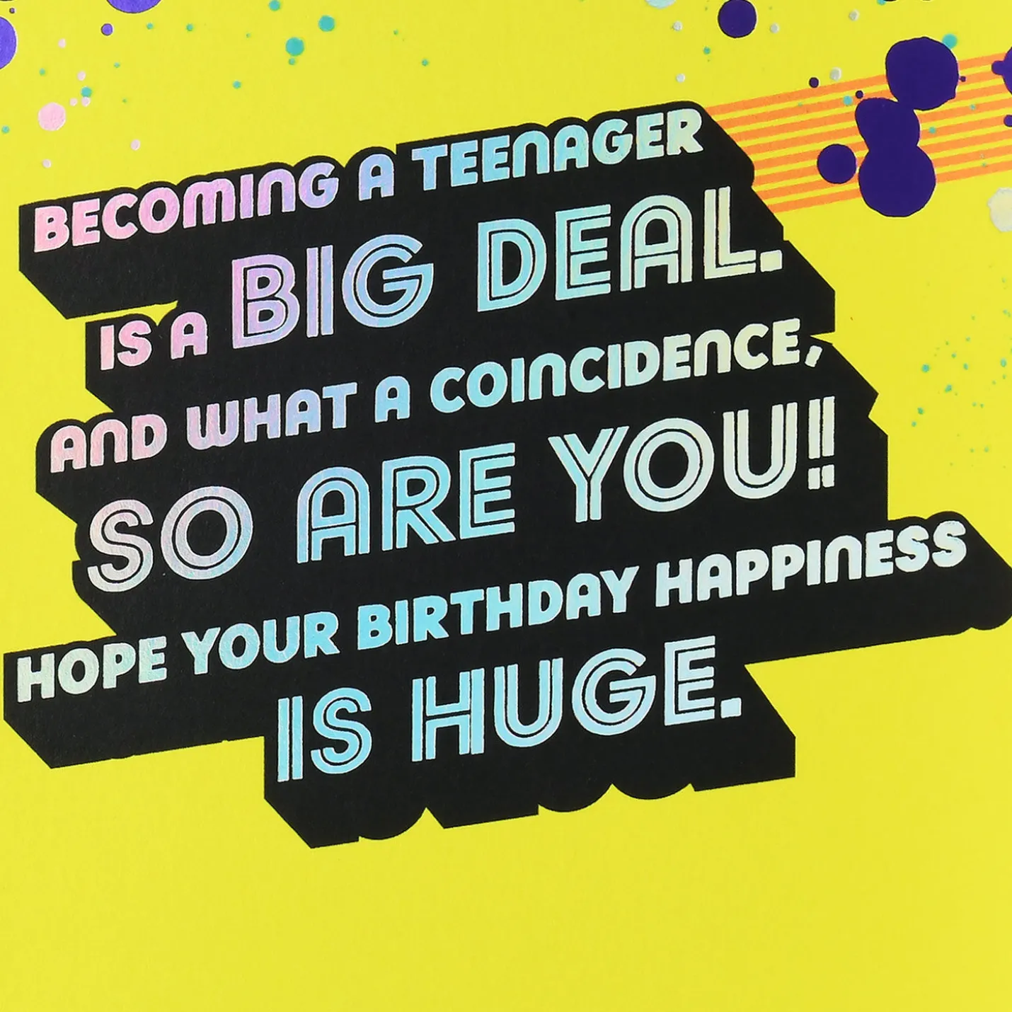 Big Deal 13th Birthday Card
