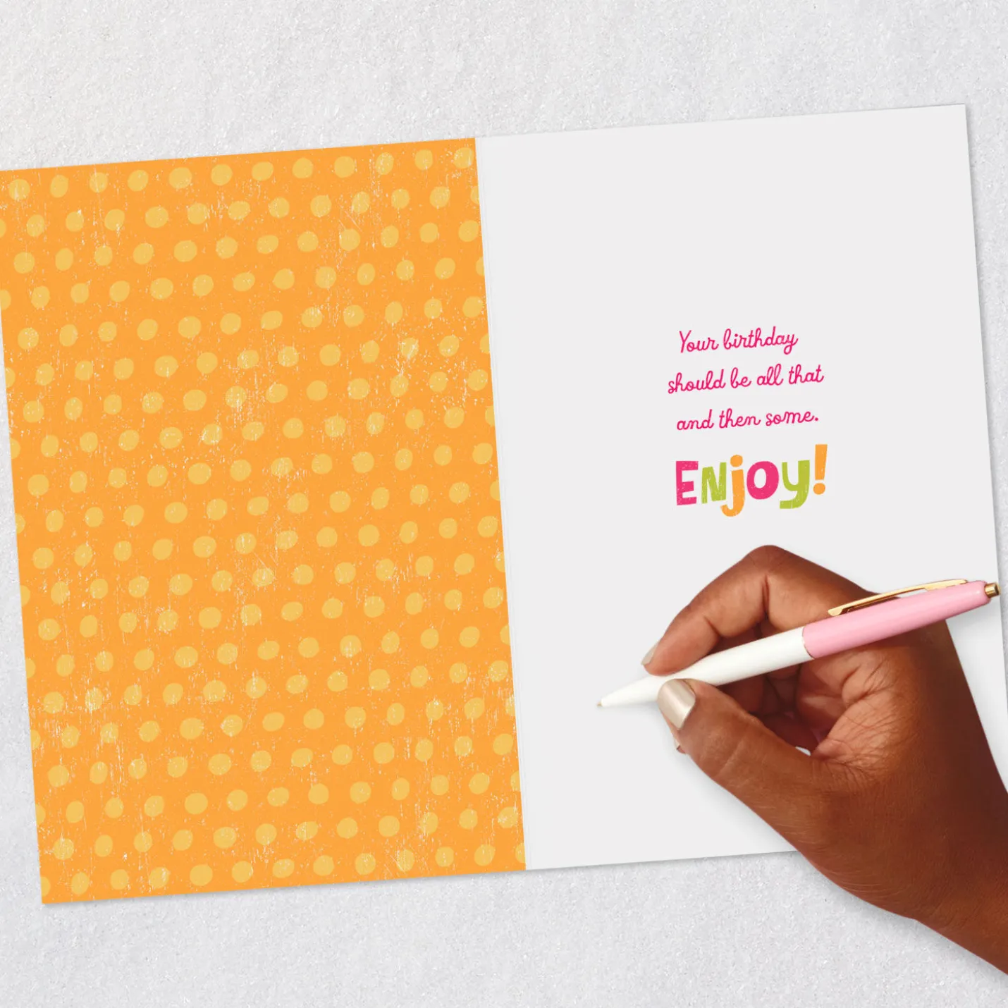 Big Helping of Deep-Down Joy Birthday Card
