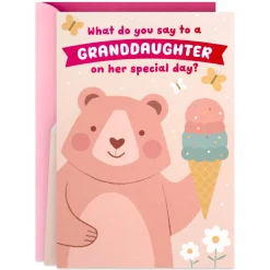 Big Bear Hug Pop-Up Birthday Card for Granddaughter