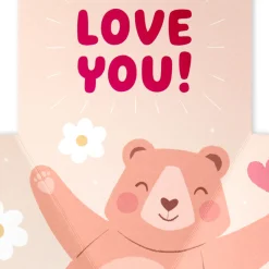 Big Bear Hug Pop-Up Birthday Card for Granddaughter