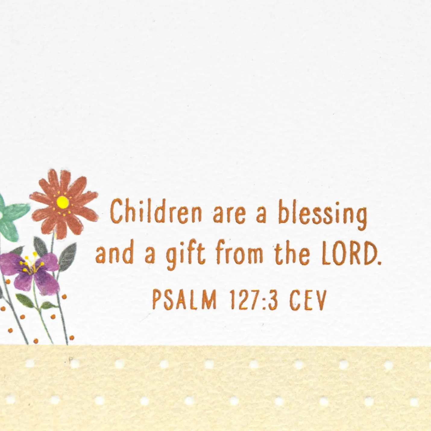 Big Blessings Ahead as You Grow Baptism Card for Granddaughter