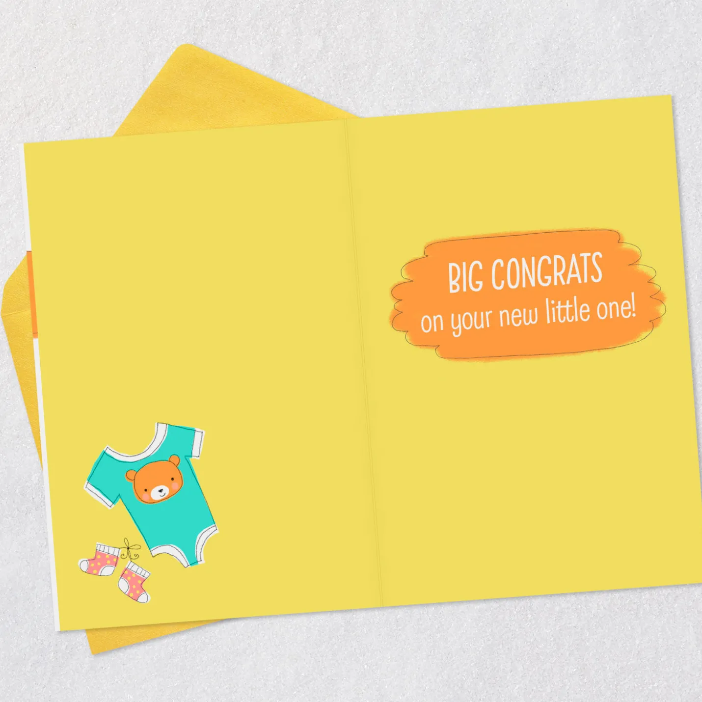 Big Congrats on Your New Little One New Baby Card