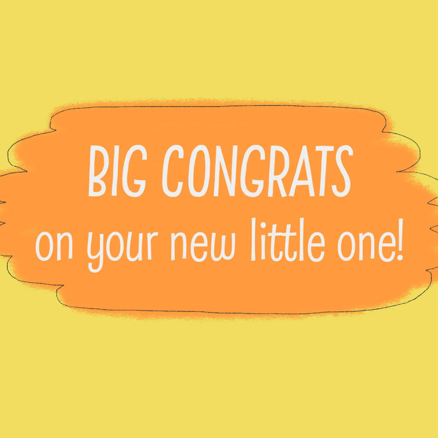 Big Congrats on Your New Little One New Baby Card