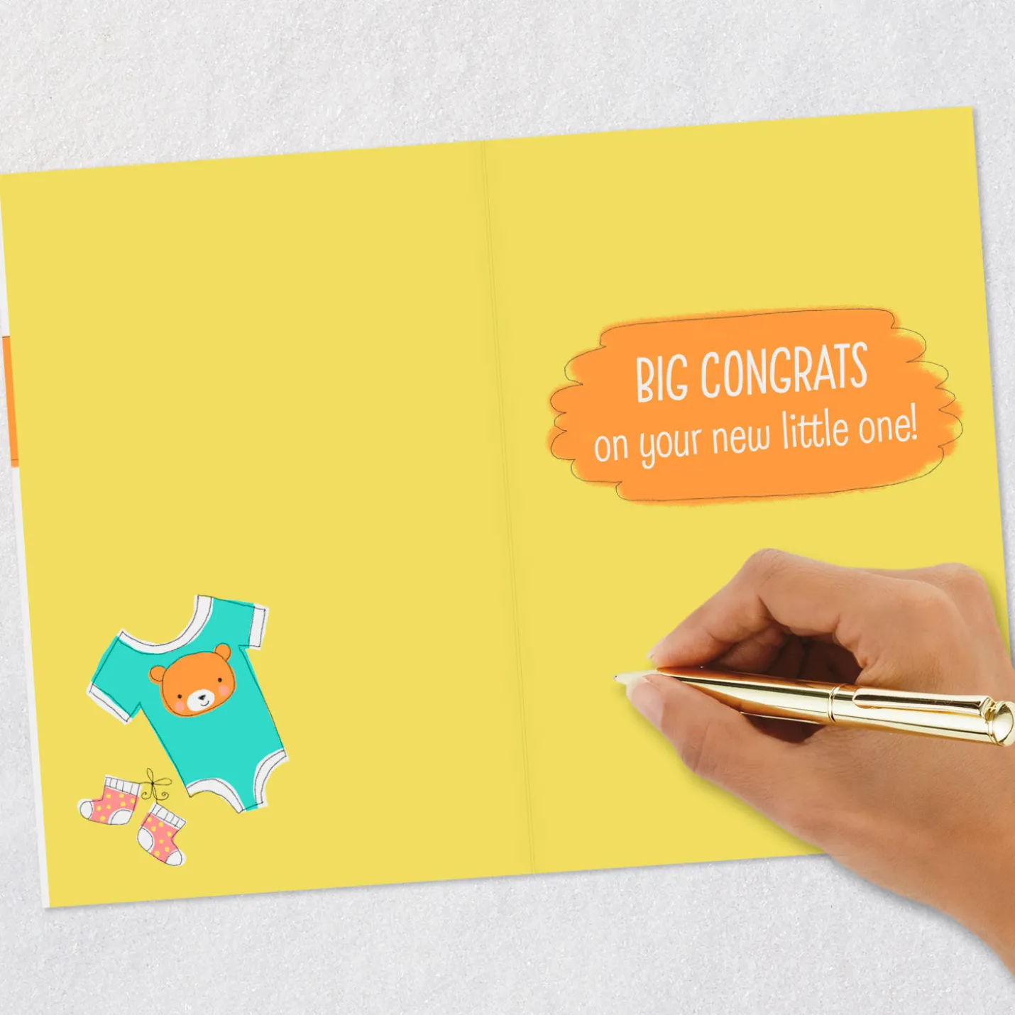 Big Congrats on Your New Little One New Baby Card