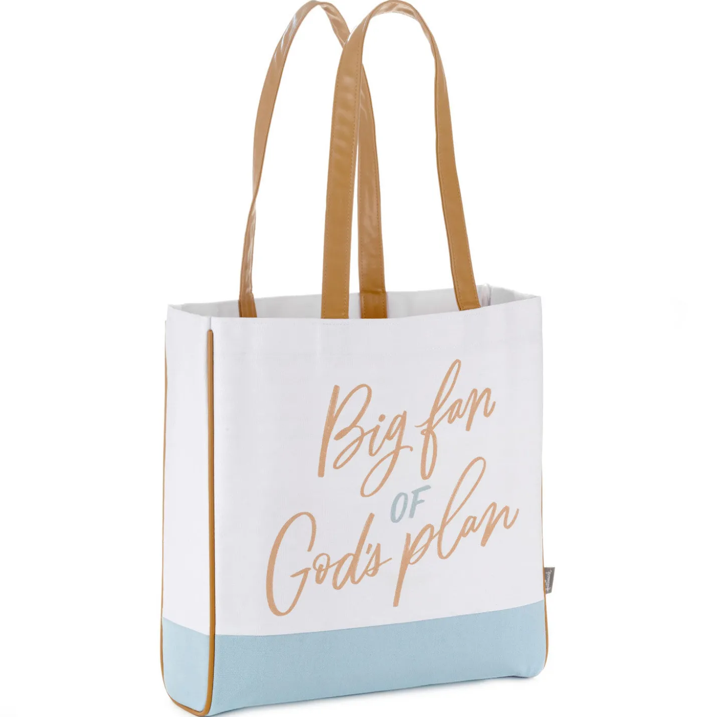 Big Fan of God's Plan Canvas Tote Bag