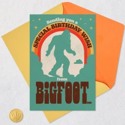 Bigfoot Funny Musical Birthday Card