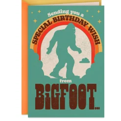 Bigfoot Funny Musical Birthday Card