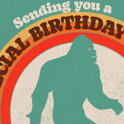 Bigfoot Funny Musical Birthday Card