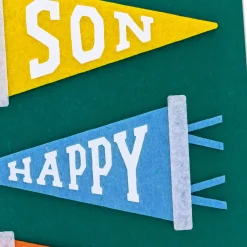 Biggest Fans Pennant Flags Birthday Card for Son