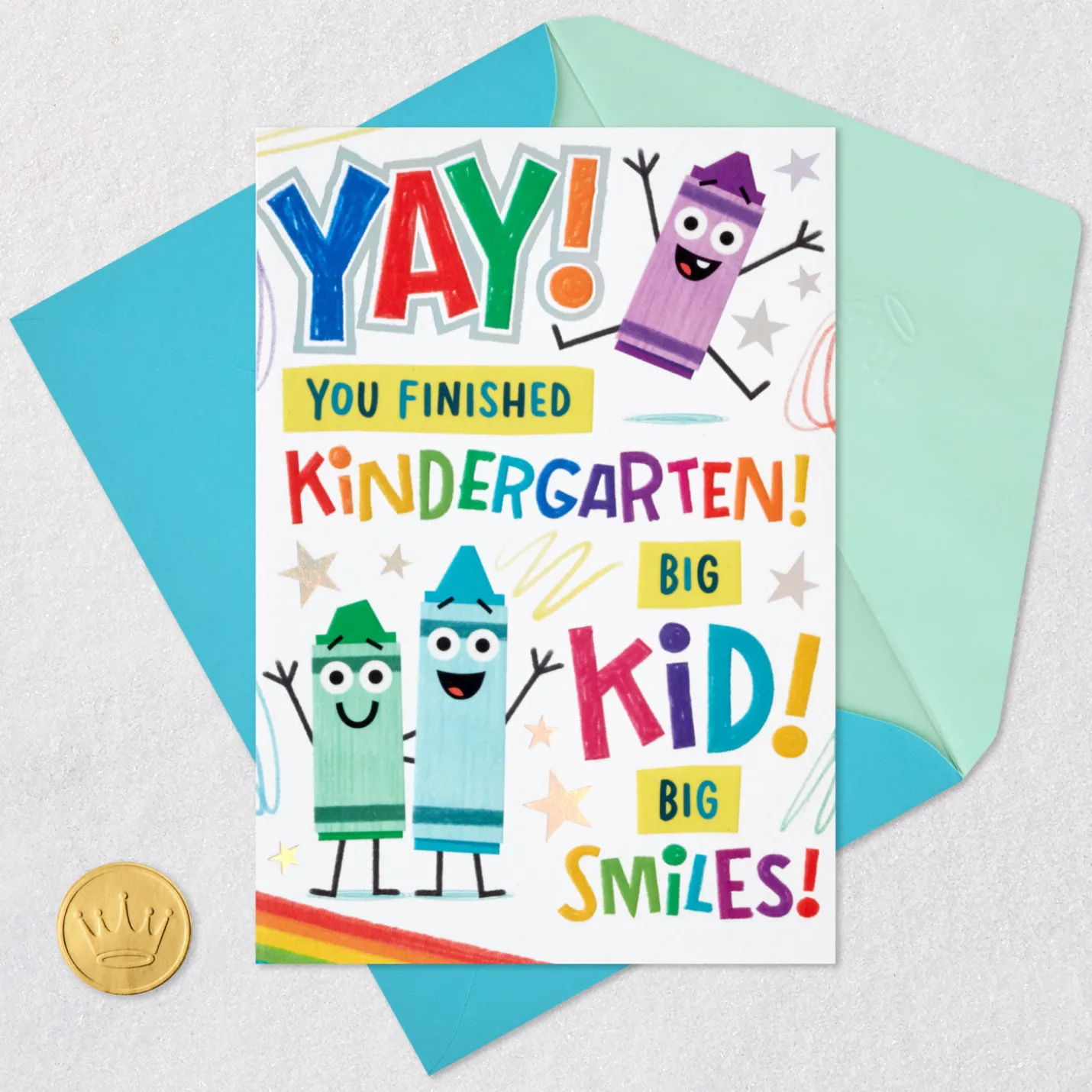 Big Kid, Big Smiles Kindergarten Graduation Card