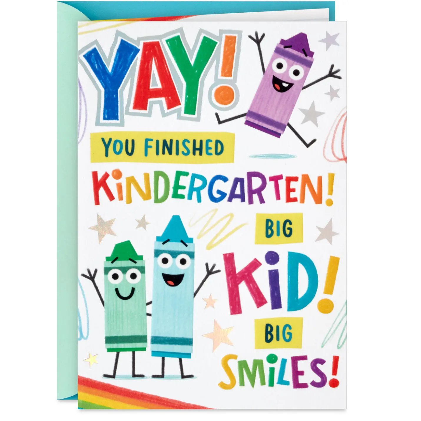 Big Kid, Big Smiles Kindergarten Graduation Card