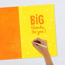 16" Big Thanks Jumbo Thank-You Card