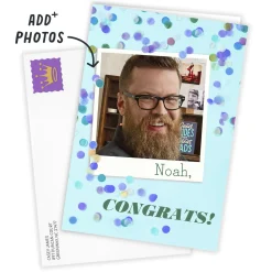 Big Time Celebration Custom Congratulations Card