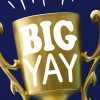 Big Yay Gold Trophy Congratulations Card