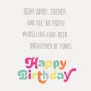 Birthday Cake and Rainbows Birthday Card