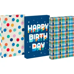 Birthday Blues 3-Pack Medium Gift Boxes