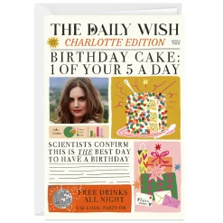 Birthday Cake News Custom Card