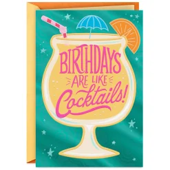 Birthdays Are Like Cocktails Funny Birthday Card