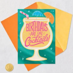 Birthdays Are Like Cocktails Funny Birthday Card