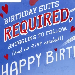 Birthday Suits Required Funny Pop-Up Birthday Card for Husband