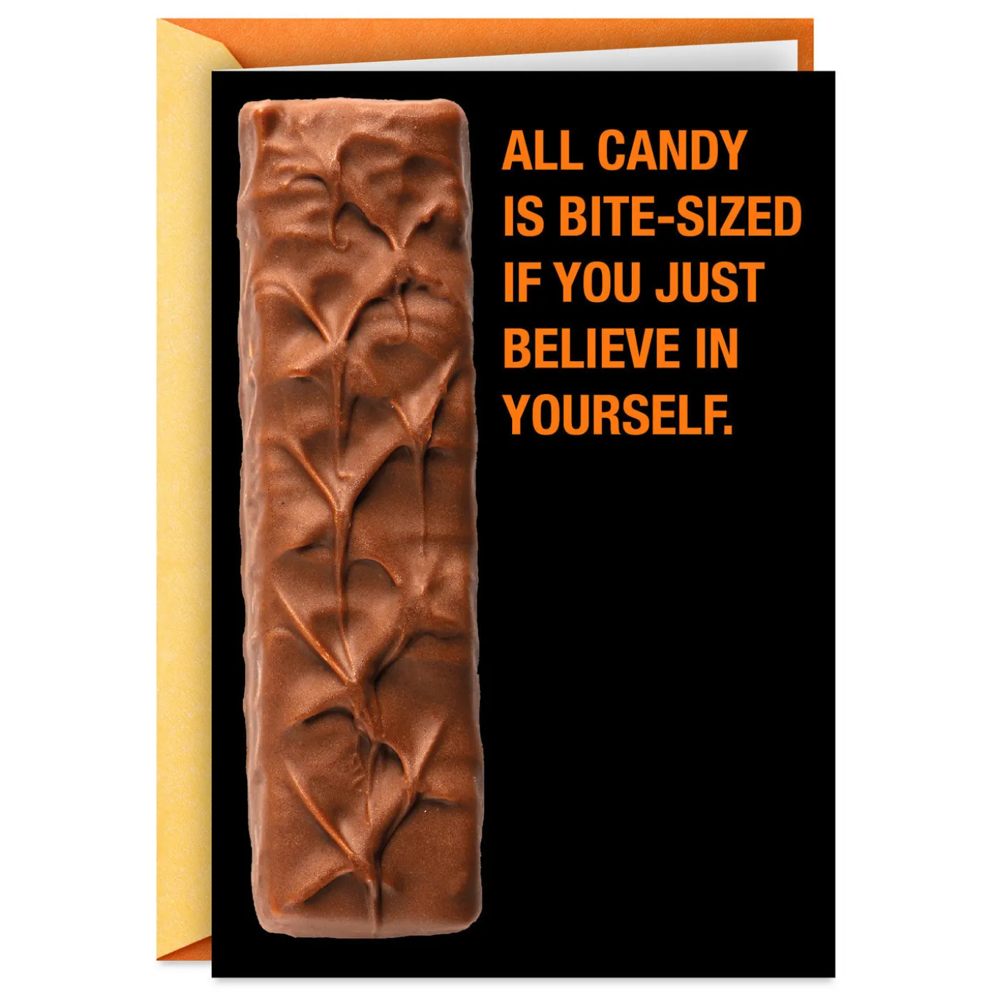 Bite-Sized Candy Confidence Funny Halloween Card
