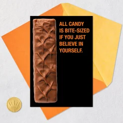 Bite-Sized Candy Confidence Funny Halloween Card