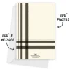Black and Cream Plaid Flat Christmas Photo Card
