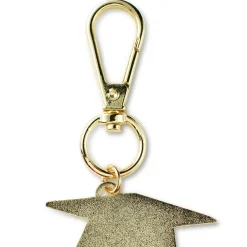 Black and Gold Disco Ball 2026 Graduation Keychain
